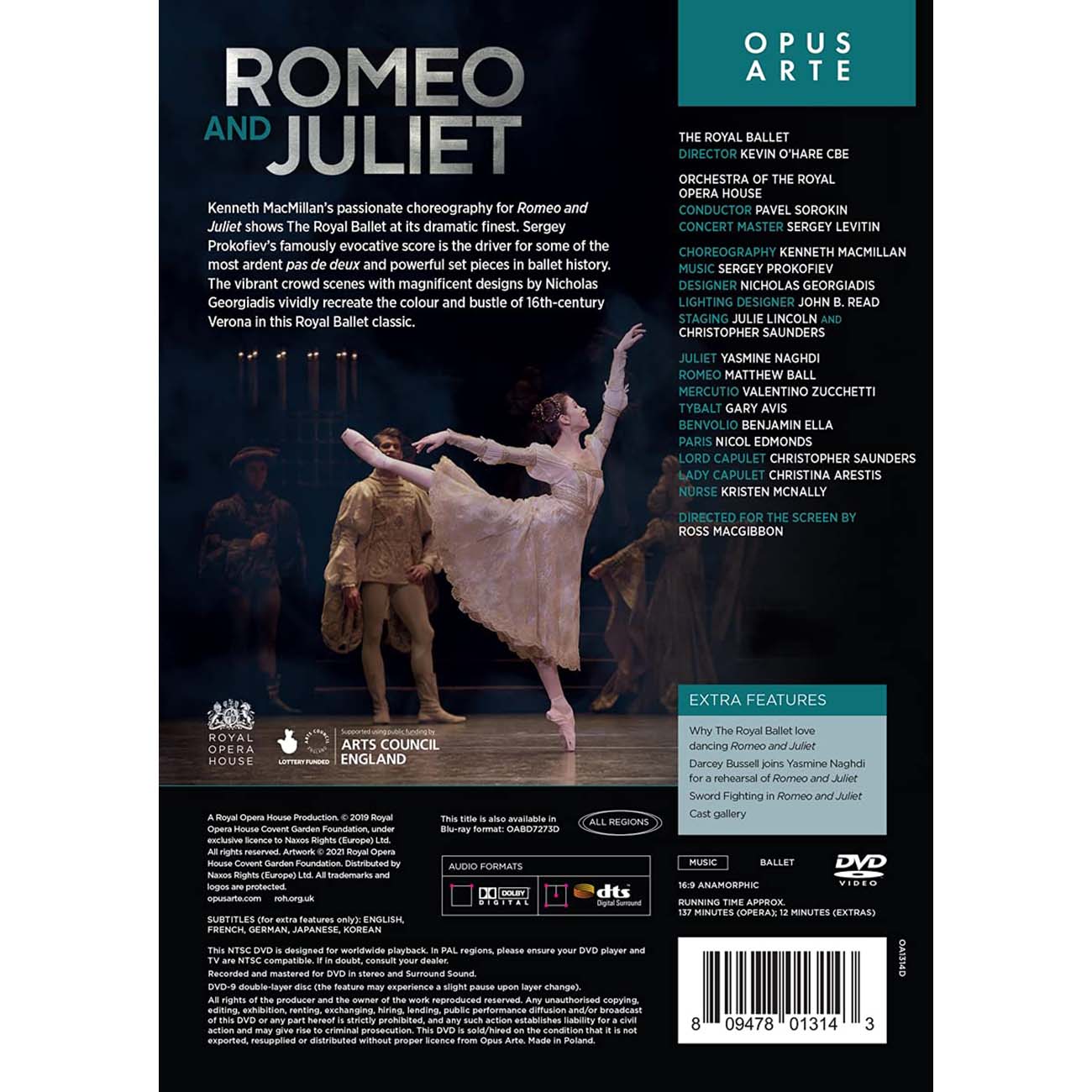 Prokofiev: Romeo and Juliet (DVD) – Yasmine Naghdi, Matthew Ball